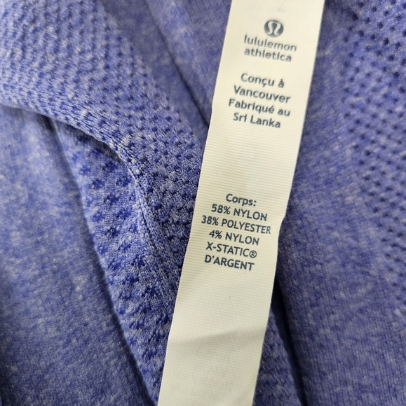 Lululemon Swiftly Tech 1/2 Zip Long Sleeve Top Heathered Purple Blue - Picture 6 of 11